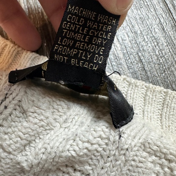 RedHead Made in USA Men's L Cable Knit Sweater Vintage Fair Isle Pattern - Picture 8 of 9